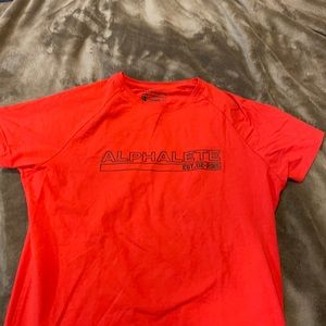 S Flame Red Alphalete shirt